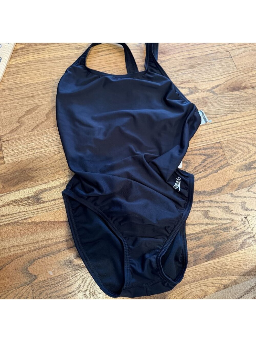 SPEEDO GIRLS SIZE 10 BLACK ONE PIECE SWIM SUIT NEW